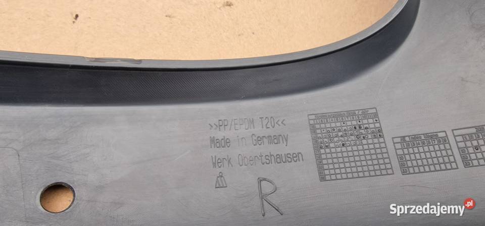 MERCEDES ATEGO ZDERZAK OKULAR NAROŻNIK ORYGINAŁ Bieleń