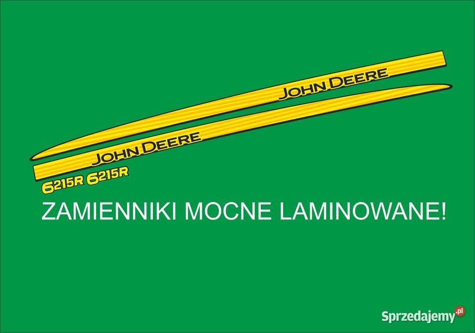 Naklejki John deerw 6215r zamienniki laminowane Bydgoszcz