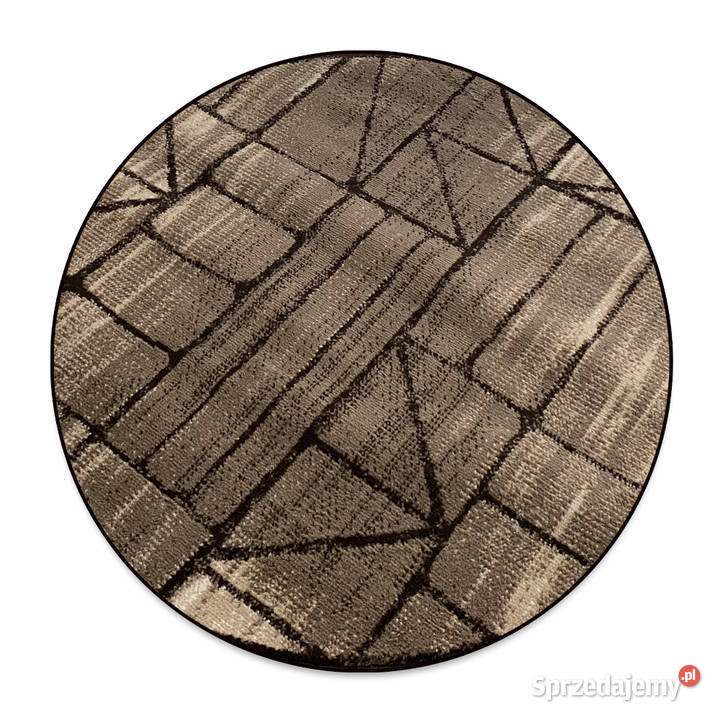 OKRĄGŁY DYWAN 100X100 GĘSTY WŁOS LAILA 15845 Białystok