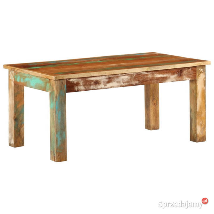 Stolik kawowy 100x55x45 lite drewno z odzysku Warszawa