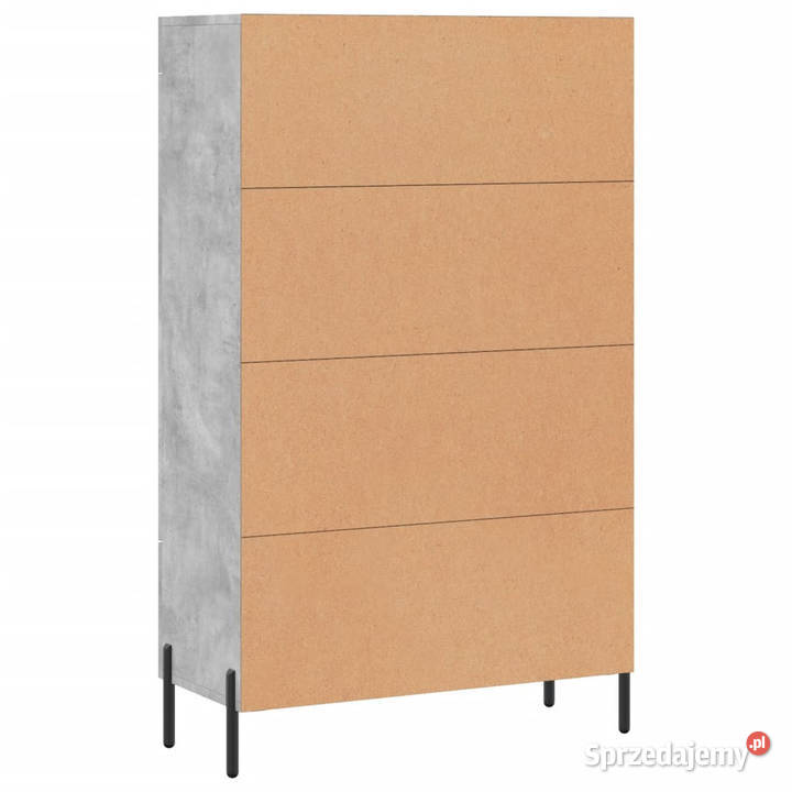 Wysoka szafka szarość betonu 695x31x115 WM828312 Warszawa