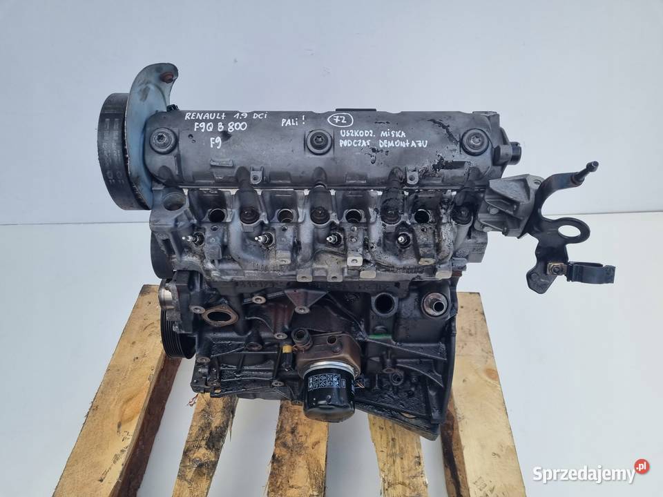 SILNIK Renault Megane II 19 DCI pali F9Q800 F9 Rudka