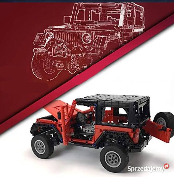 Klocki JEEP WRANGLER RUBICON 1287klocków Pobiedziska sprzedam