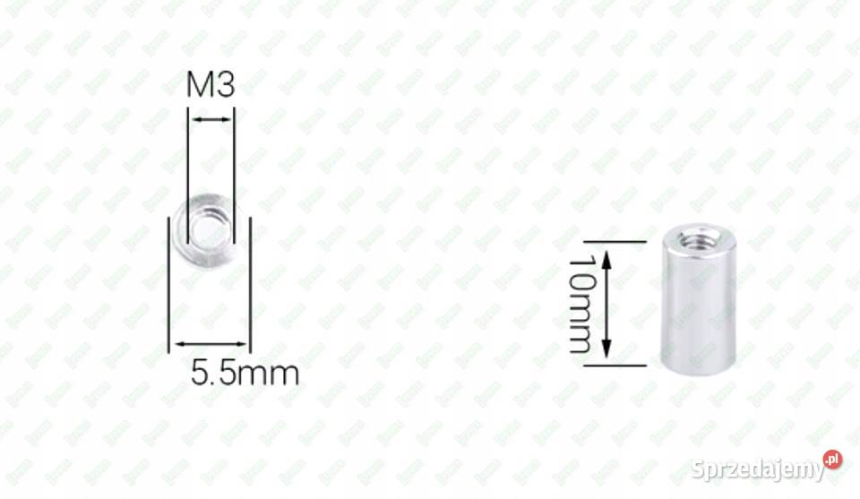 M3X10 ALUMINIOWA TULEJKA DYSTANSOWA GWINTOWANA Warszawa