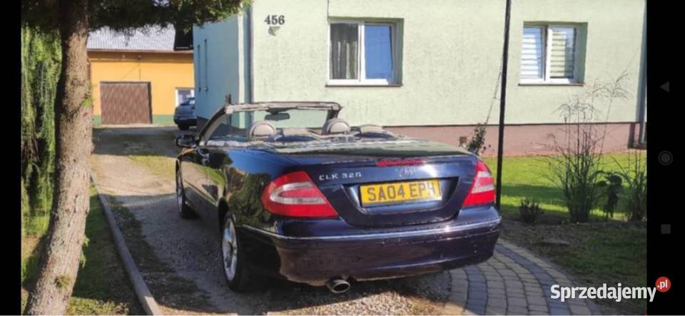 Mercedes clk 209 32 v6 benzyna cabrio ANGLIK nieuszkodzony Łańcut