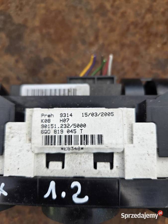 Panel klimatyzacji Volkswagen Fox Łagów