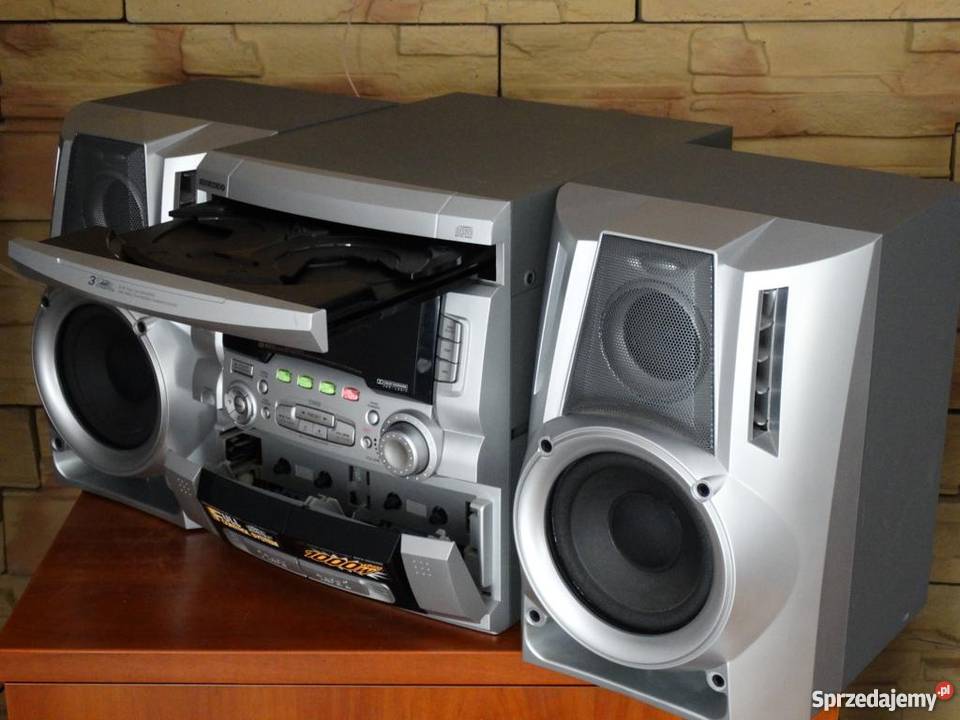 Wieża audio z kolumnami mocna i ładnaWYSYŁKA Jasło