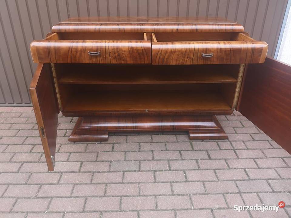 Komoda ARTDECO RTV Orzech Zjawiskowa Stara Antyk Meble