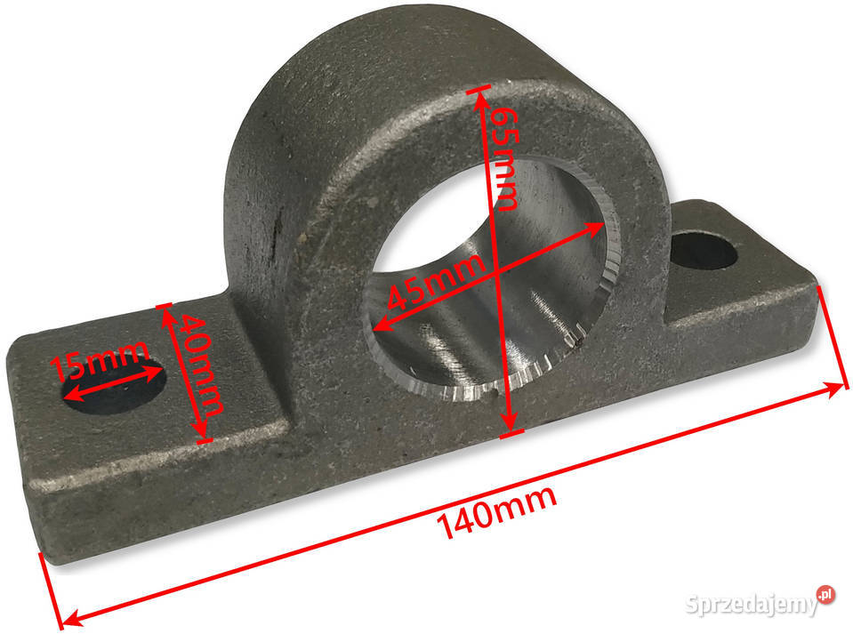 Siłownik do przyczepy SKOK 875mm 8TON MOCOWANIA Solec Kujawski
