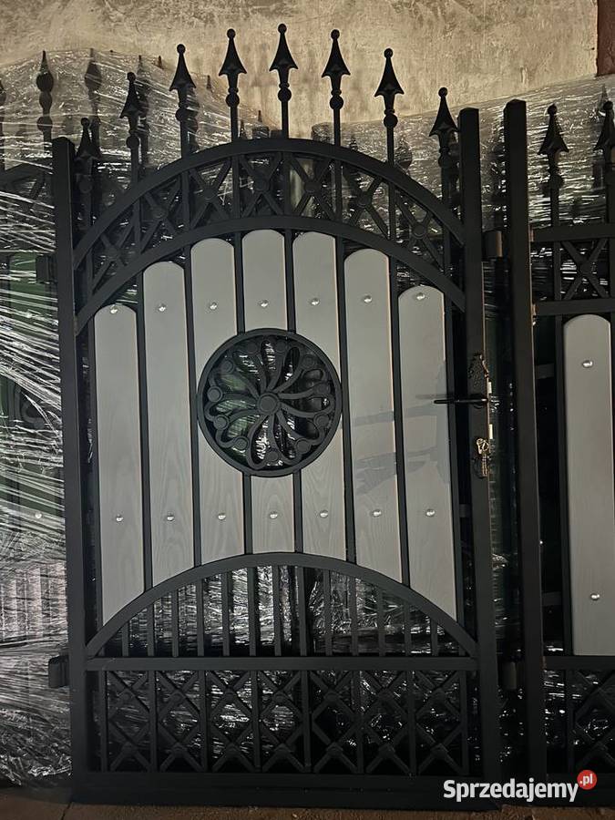 Brama Wjazdowa Dwuskrzydłowa Kuta Pręt Pełny