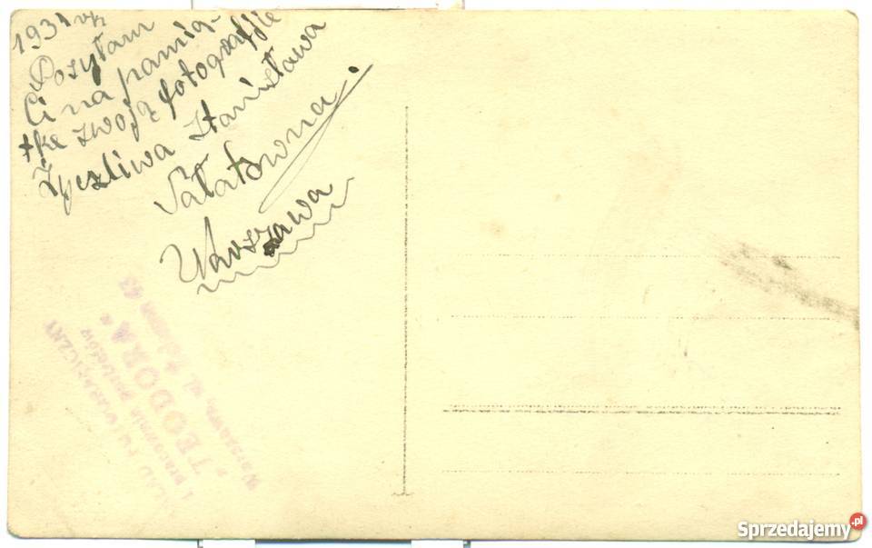 Stare zdjęcie fotografia pocztówka 1931 TEODORA