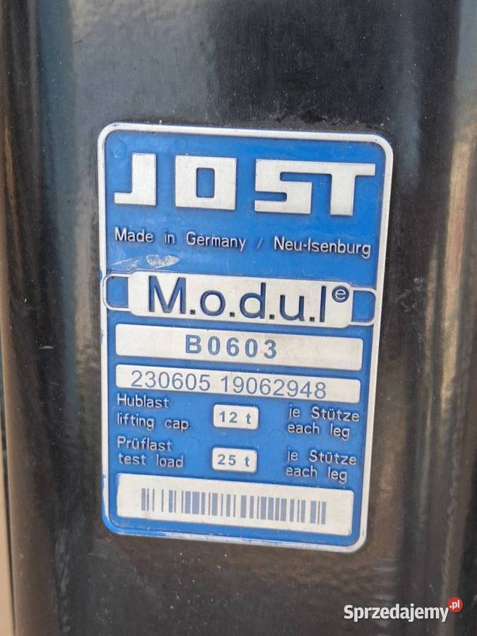 JOST ŁAPY PODPORY NOGI NACZEPY STOPY B0603 ciężarowe Bieleń sprzedam