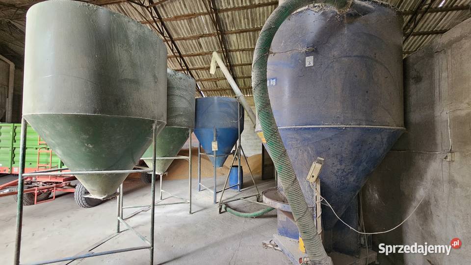 śrutownik BIN 11kW mieszalnik 2000 żmijka silosy