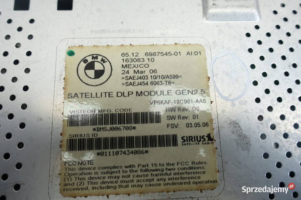 BMW E60 M5 50 V10 NAWIGACJA navi CZYTNIK 6987545