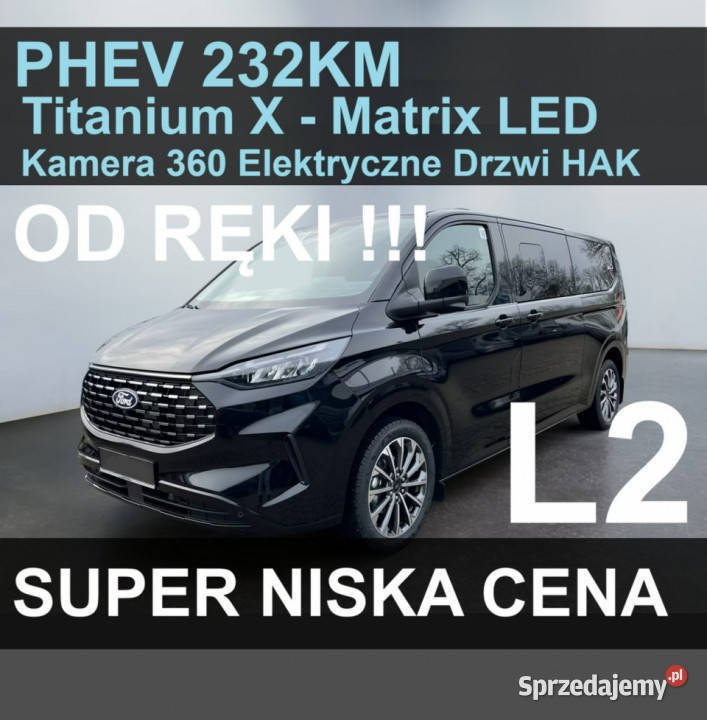 Ford Tourneo Custom PHEV 232 Plugin Kamera 360 Szczecinek
