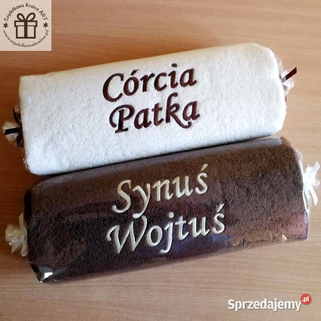 Prezent CÓRKI SYNA ręcznik z napis imię URODZINY Toruń