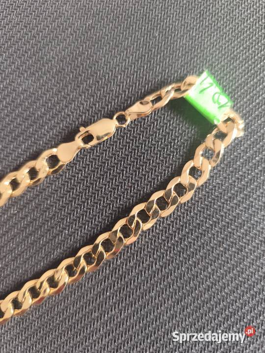 Złoty łańcuszek splot Pancerka Skarżysko-Kamienna