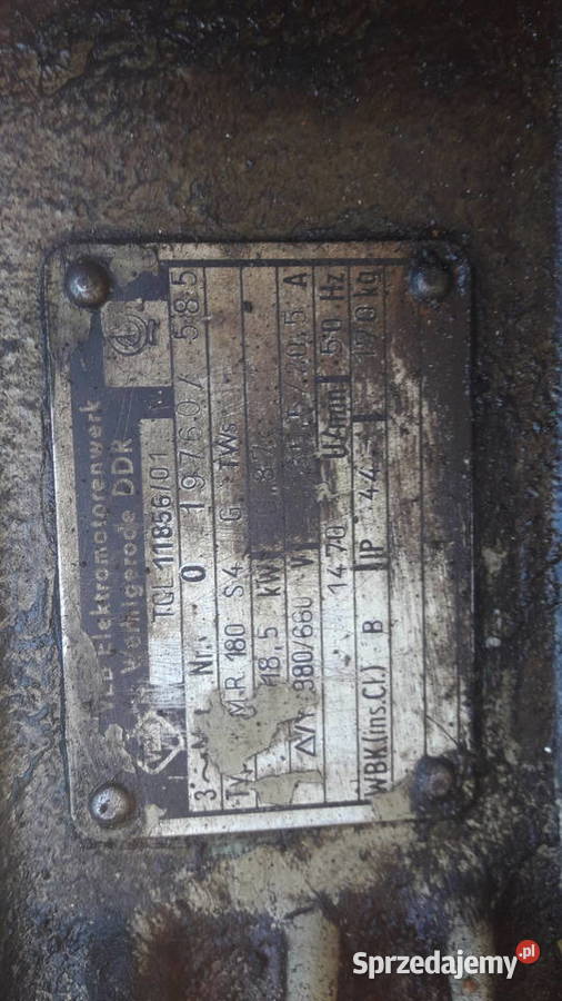 Silnik 185 kW pompa vickers śląskie Pszczyna