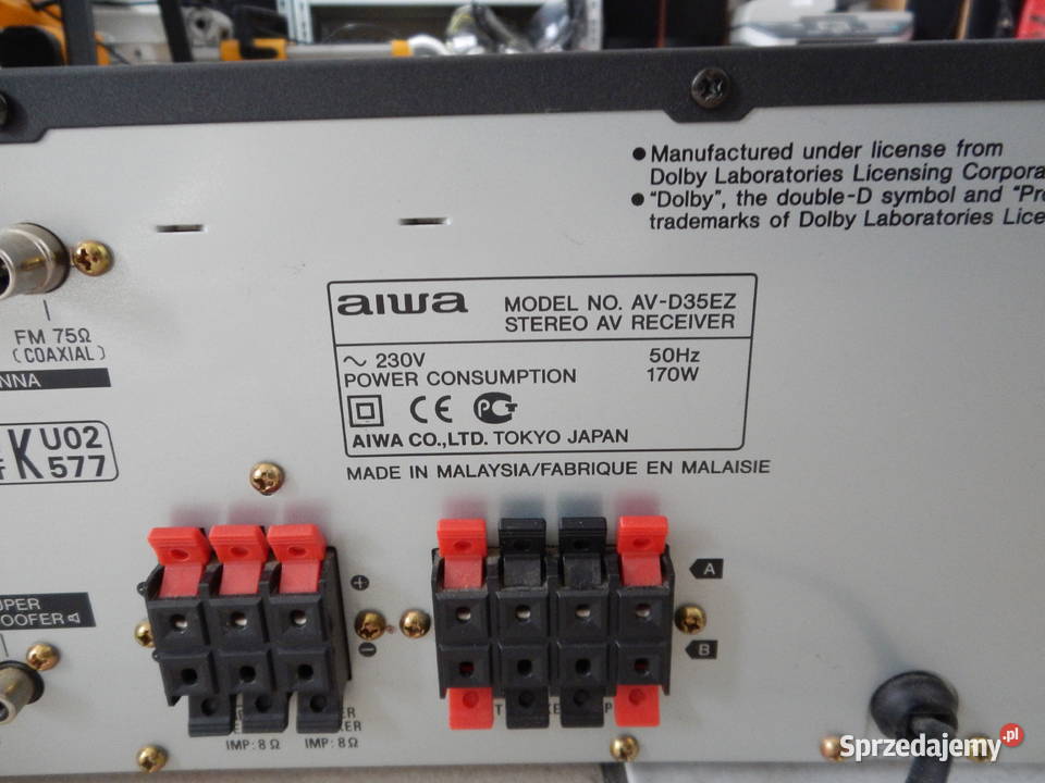 Amplituner AIWA AVD35EZ pilot Leżajsk sprzedam