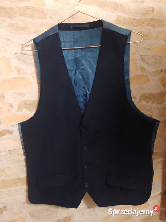 ML Ted Baker Granatowa kamizelka garniturowa z Rozmiar L Kraków