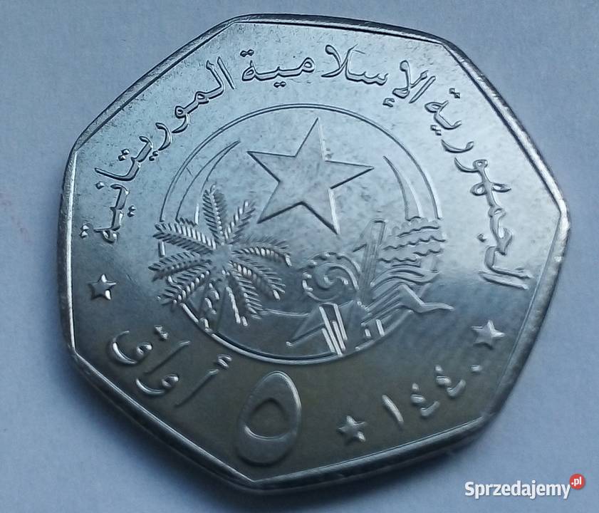 MAURETANIA5 OUGUIYA2018 r LADNAKSZTAŁT Numizmatyka Legionowo