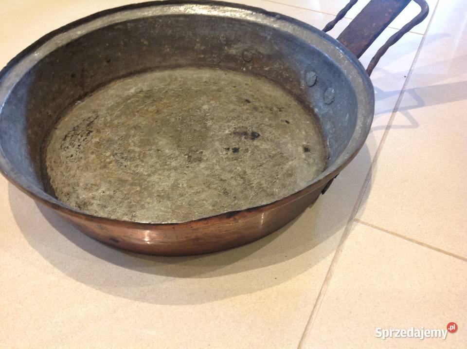 Stara Patelnia Miedziana odcienie czerwieni Nowa Sól sprzedam