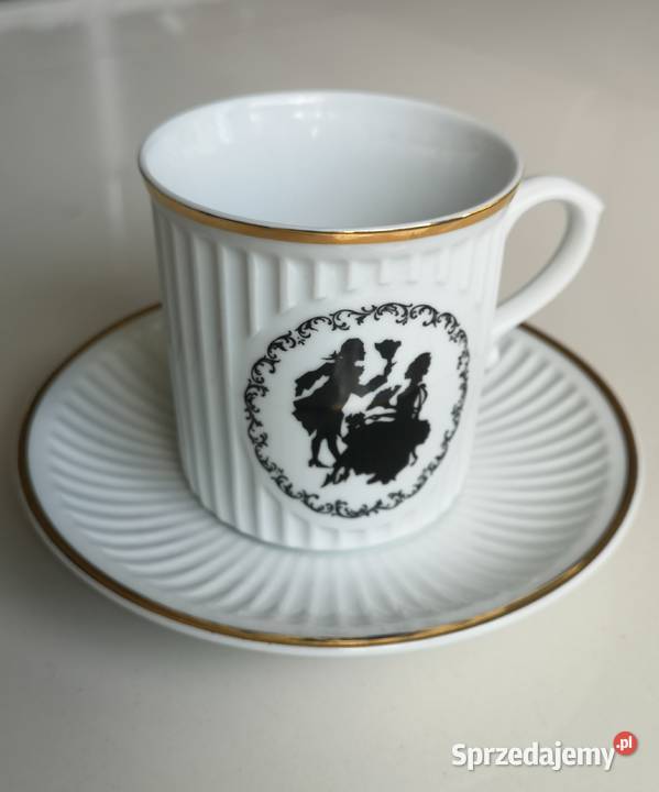 Kubek ze spodkiem porcelana Bohemia vintage Toruń