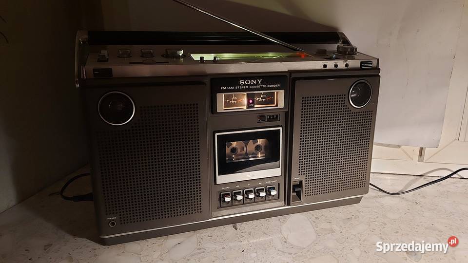 Radiomagnetofon SONY CF570S 1974 sprawny śląskie Katowice sprzedam