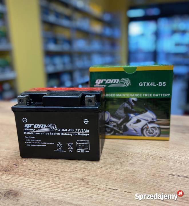 Akumulator motocyklowy GROM GTX4LBS YTX4LBS 12V podkarpackie Mielec sprzedam