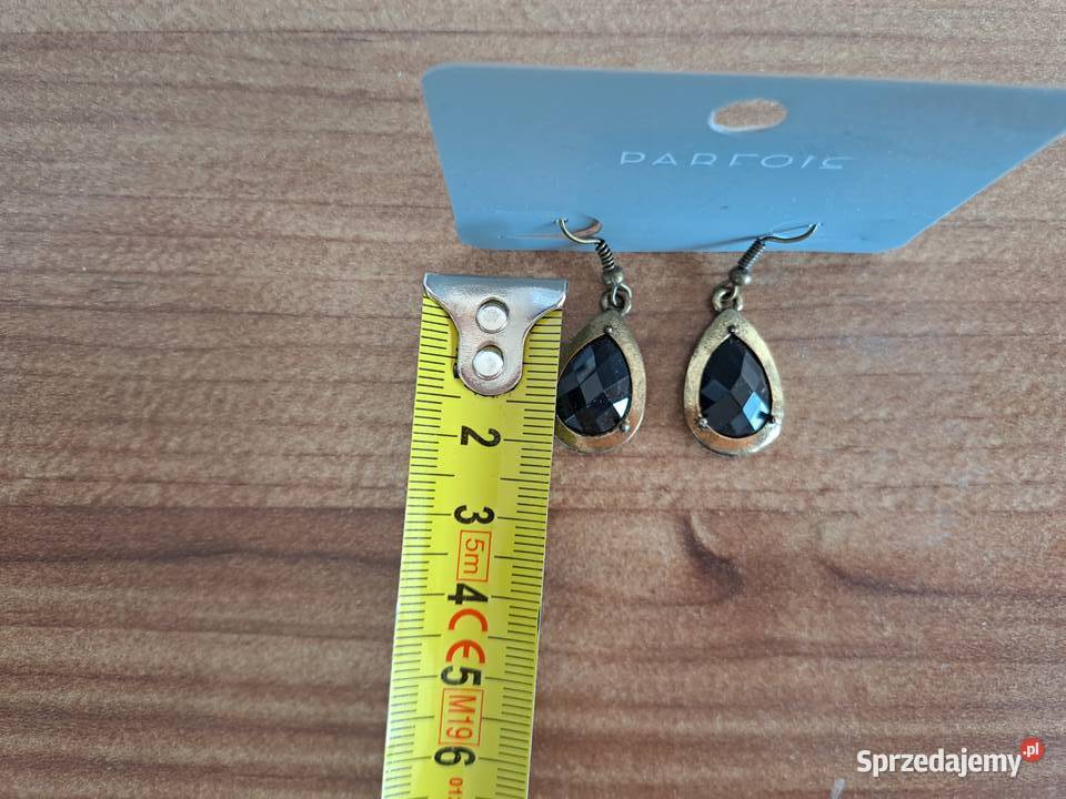 Parfois Kolczyki łza czarne łezka łezki łzy Warszawa