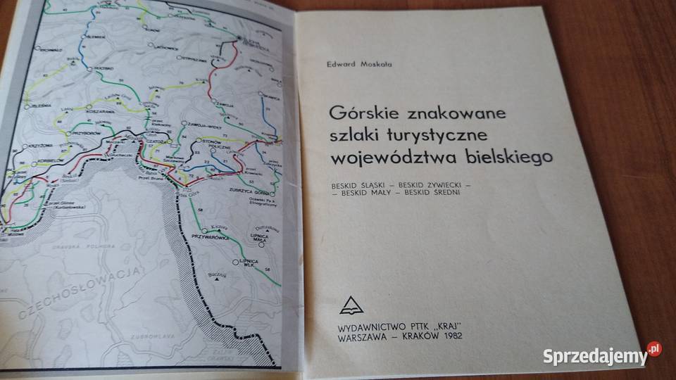 Górskie szlaki znakowane województwa bielskiego Rok wydania 1982 Gdańsk