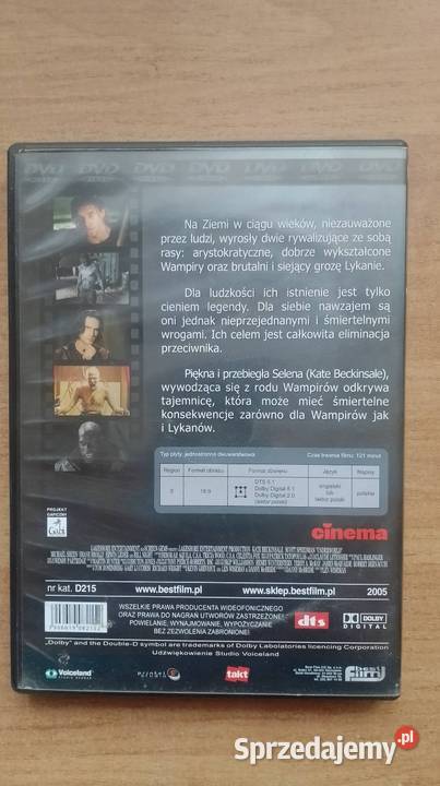 Płyta DVD Underwold 1 płyta Filmy Czarzyzna