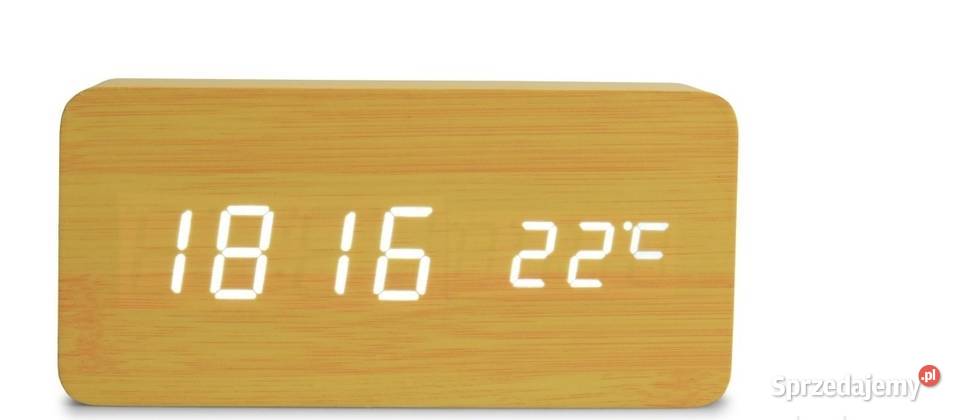 WODOO CLOCK drewniany cyfrowy zegar Warszawa