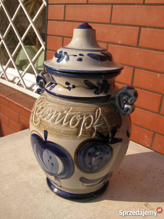 ceramiczny szkliwiony pojemnik waza Gorzów Wielkopolski