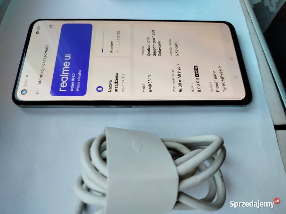 Realme GT 2 5G Biały Stan Łódź