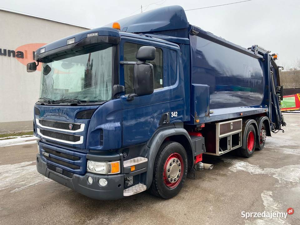 Scania P320 śmieciarka 2016WAGA Prasa Terberg Nowiny