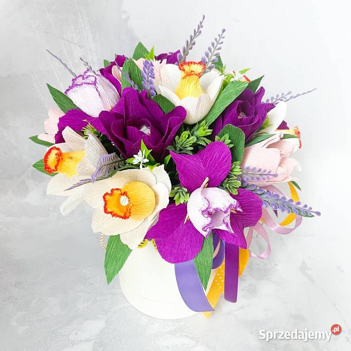 Flower box z bukietem wiosennym Zielona Góra sprzedam