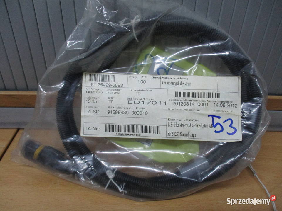 Przewód przyłączeniowy czujnika zużycia klocków Mogilno