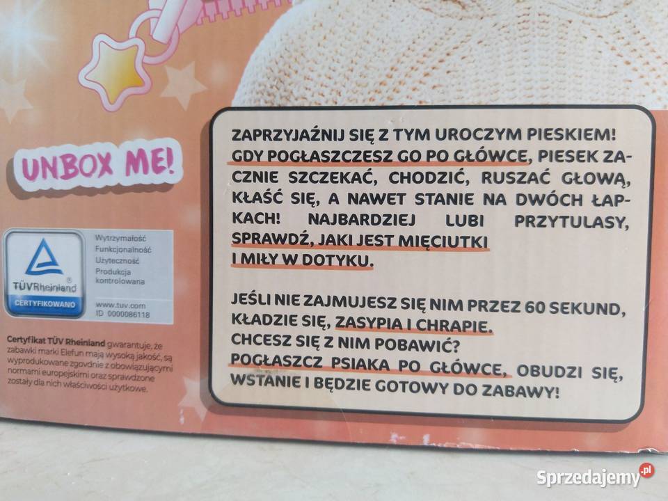 NAJTANIEJ Interaktywny Piesek Brązowy 7 Funkcji Edukacyjne Zabrze