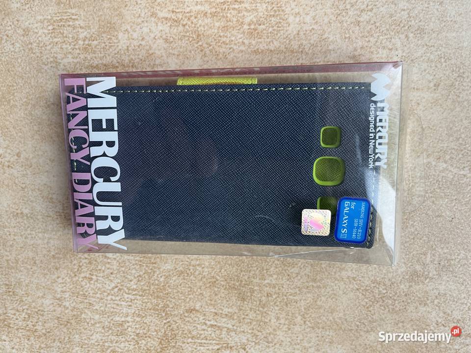 Etui do iPhone 4 Mercury z klapką czarno zielona Łódź