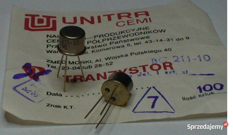 Tranzystor BC21110 Unitra CEMI Gdańsk