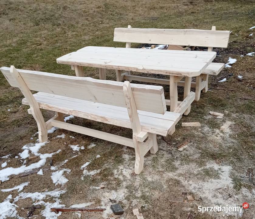 Meble ogrodowe drewniane Sól