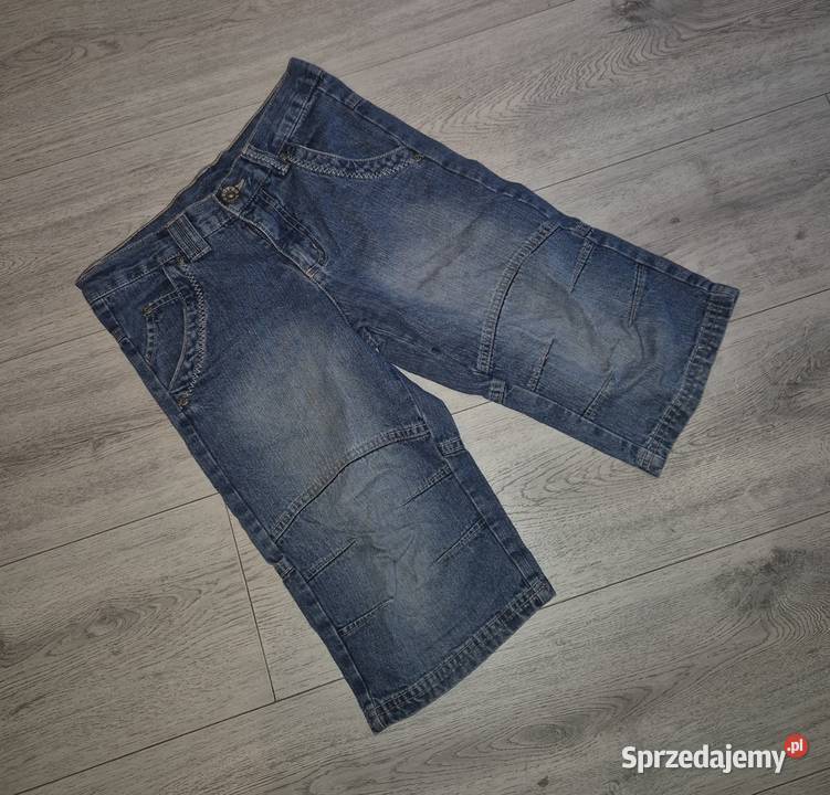 Spodenki szorty chłopiec jeans 140