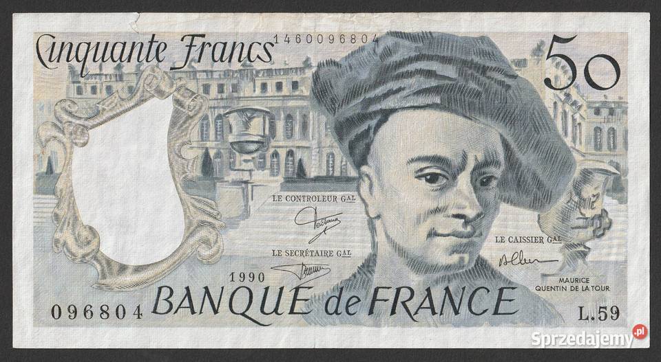 FRANCJA 50 FRANKÓW 1990 L59 łódzkie Łódź sprzedam