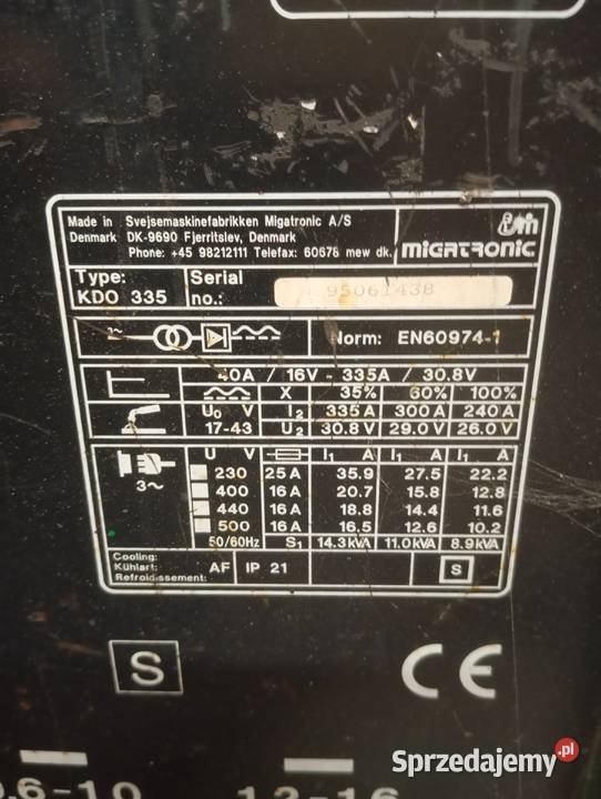 Spawarka Migatronic Dynamig 330 Chruszczobród sprzedam