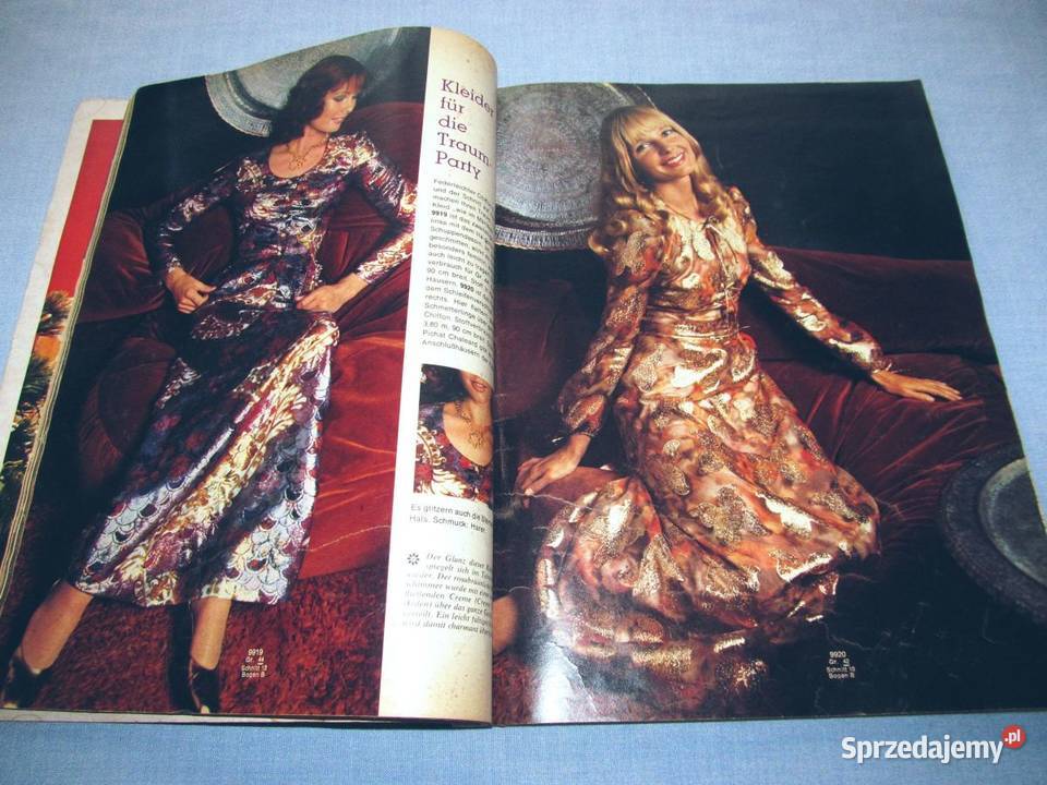 Burda Moden 111971 magazyn mody wykroje Vintage Skępe sprzedam