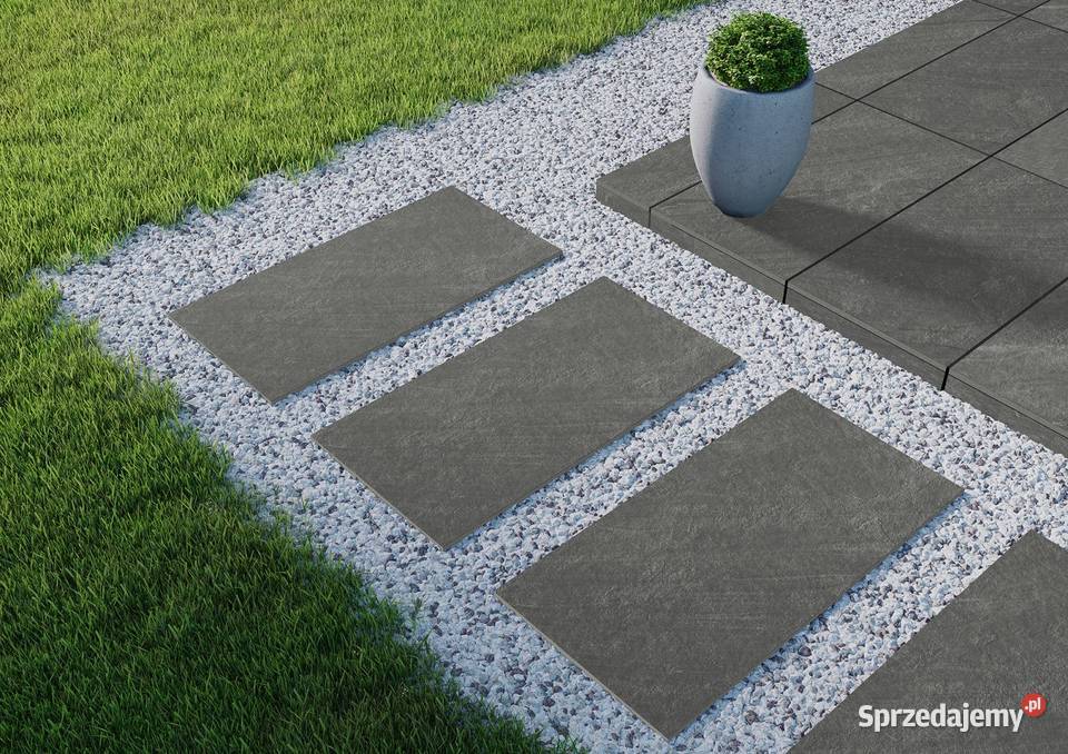GRUBY GRES 2 PŁYTY TARASOWE 120x40 BETONOPODOBNE