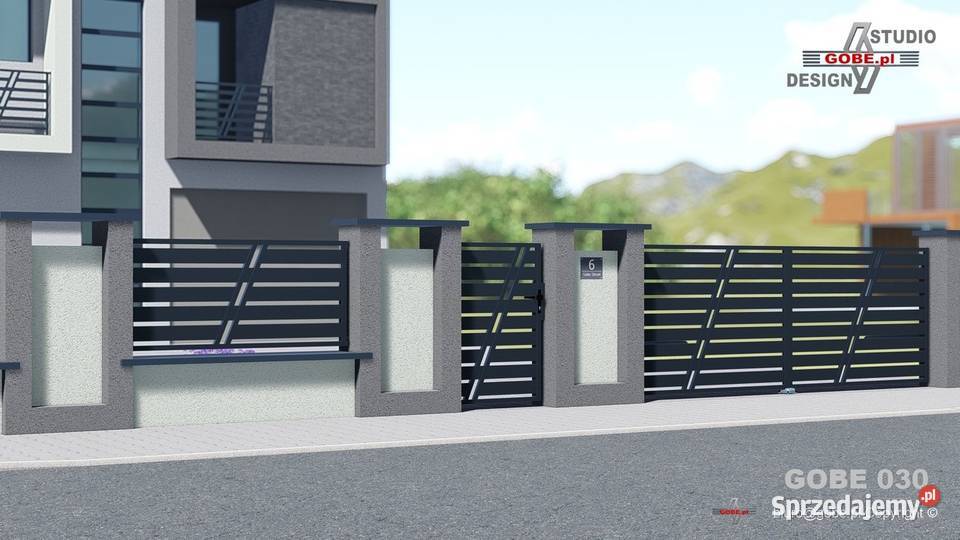 Przęsła nowoczesne ogrodzenia panelowe bramy śląskie Gliwice