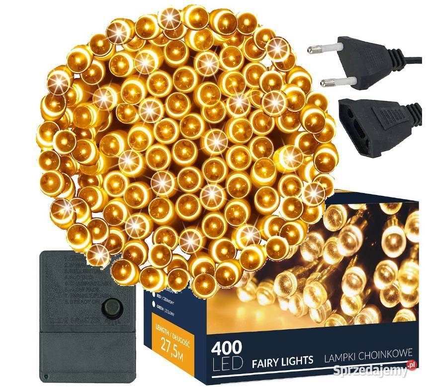 LAMPKI 400LED NA CHOINKĘ ZEWWEW BIAŁE CIEPŁE 27M Poznań sprzedam