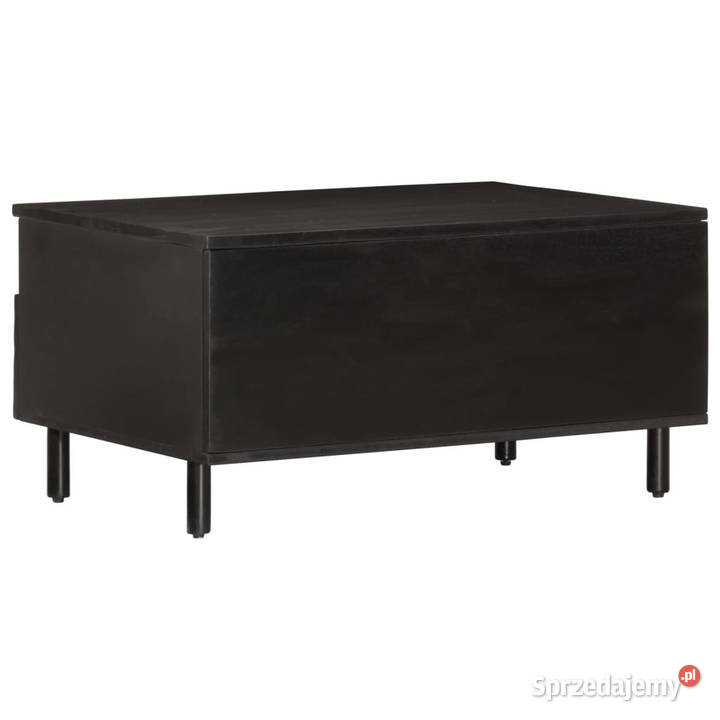 Stolik kawowy czarny 80x54x40 lite drewno mango Warszawa